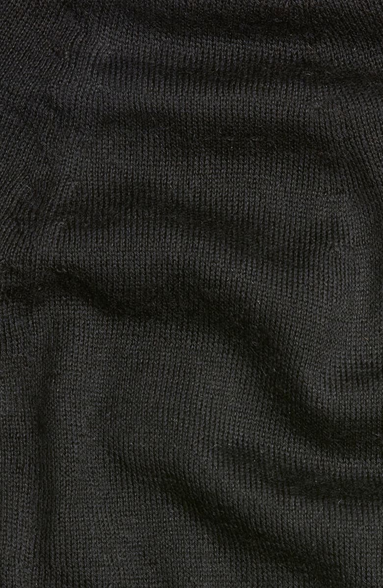 Saint Laurent Cashmere Logo Beanie, Alternate, color, Black