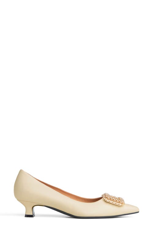 Beautiisoles Elsie Pointed Toe Pump In Beige