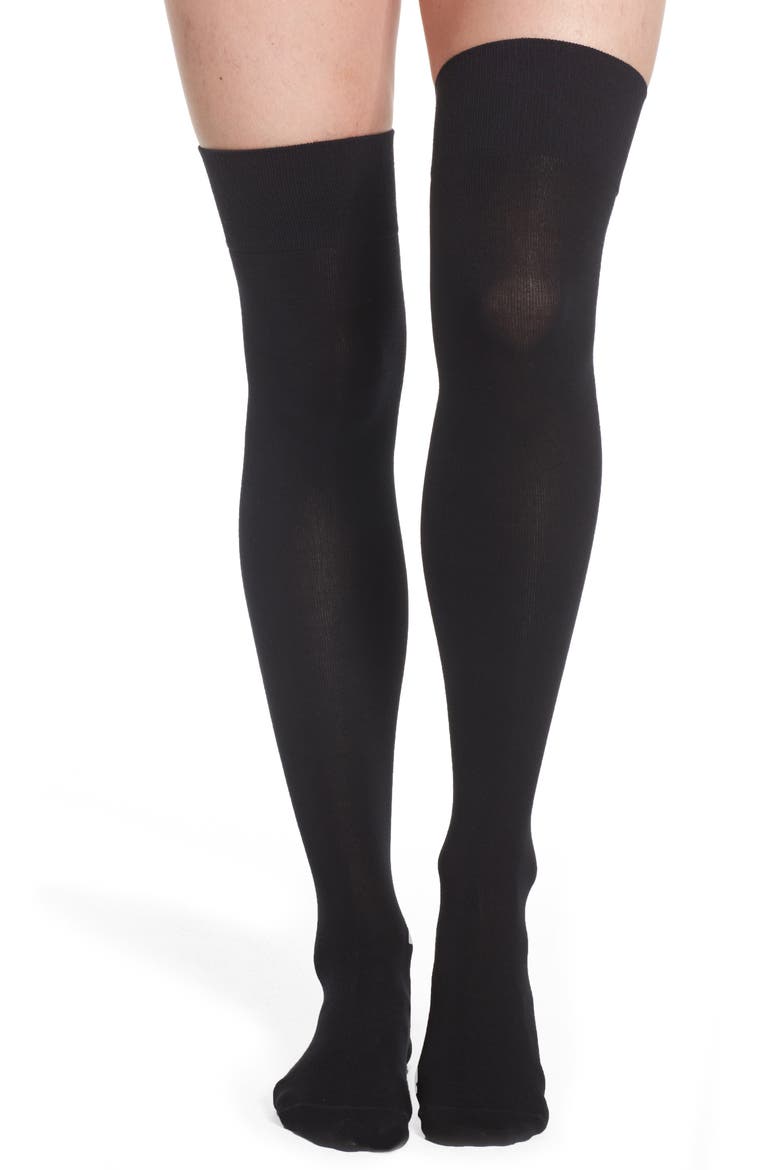 Over the Knee Socks, Main, color, BLACK