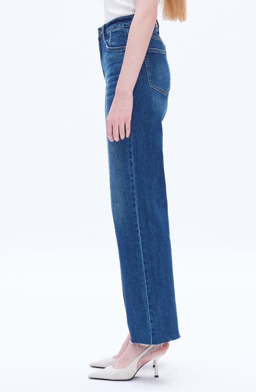 Bayeas Raw Hem High Waist Wide Leg Jeans In Multi