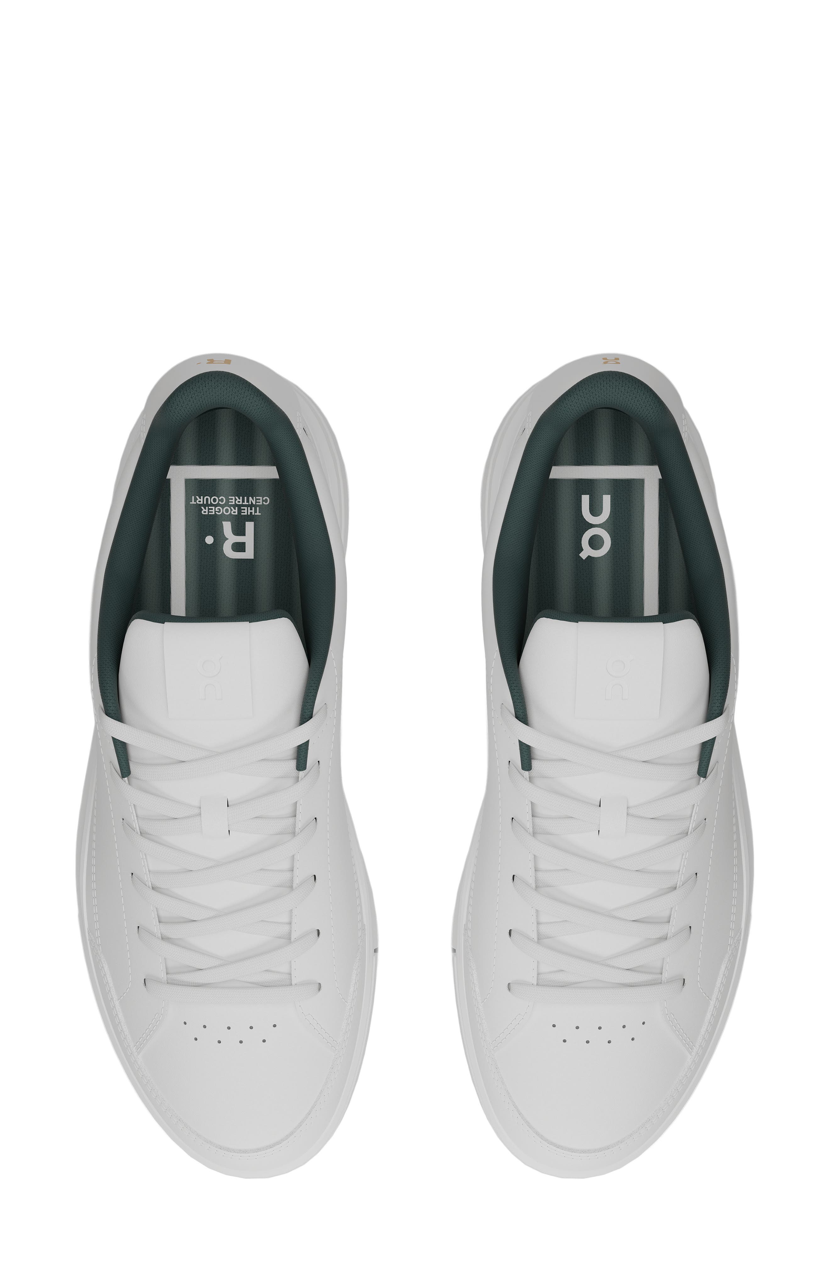 THE ROGER Centre Court Tennis Sneaker, Alternate, color, WHITE/ EVERGREEN