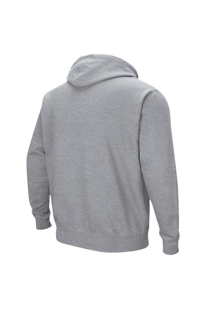 Men's Colosseum Heather Gray West Virginia Mountaineers Arch & Logo 3.0 Pullover Hoodie, Alternate, color, Heather Gray