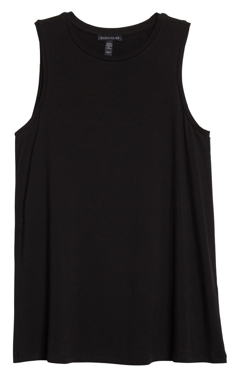 Eileen Fisher Crewneck Long Tank, Alternate, color,