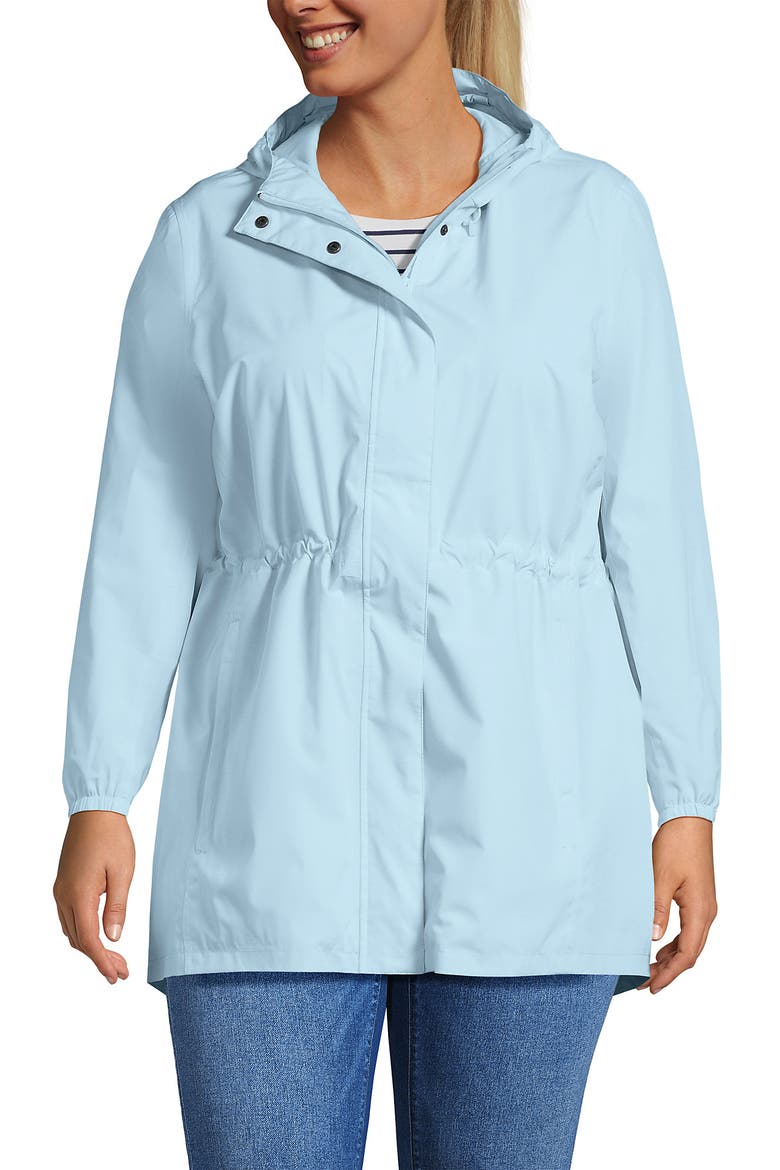 Squall Packable Waterproof Raincoat, Main, color, Subtle Blue