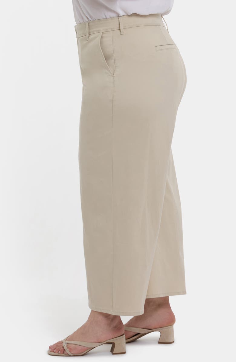 NYDJ Mona High Waist Ankle Wide Leg Trouser Jeans, Alternate, color, Feather