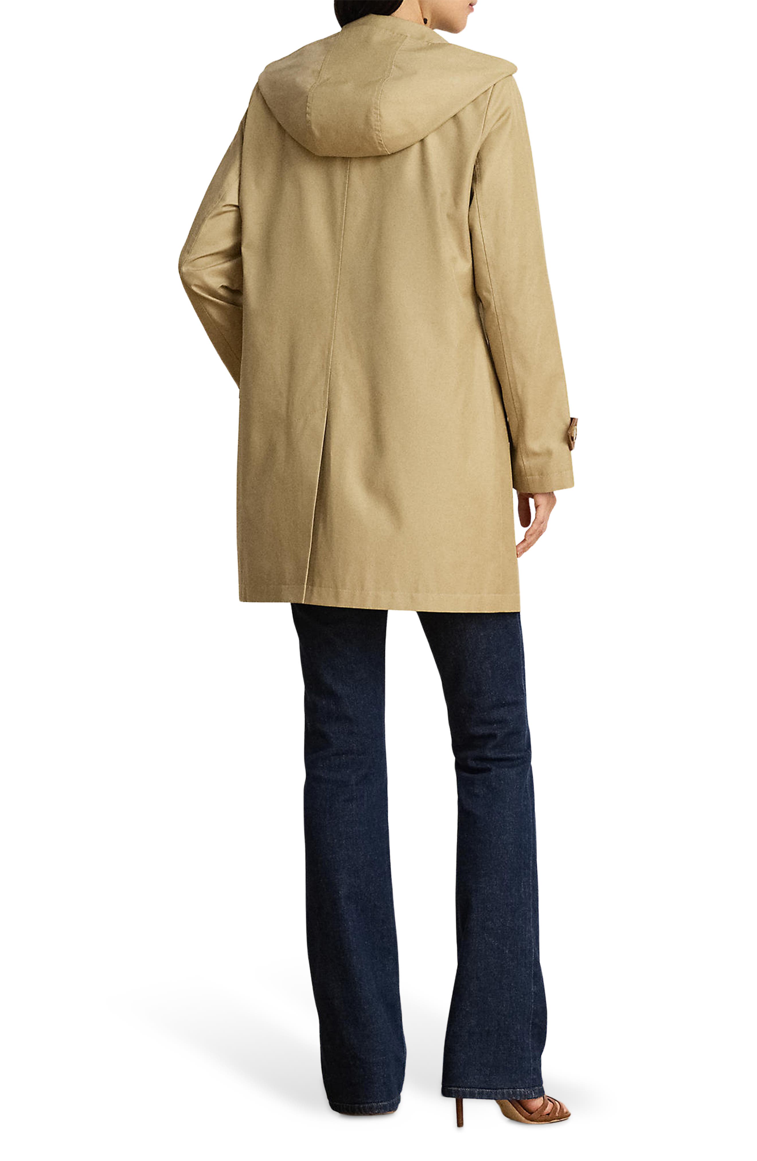 Женские куртки Lauren Ralph Lauren Hooded Cotton Blend Coat — фото 2