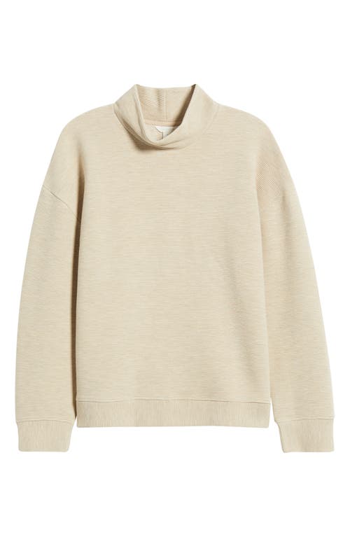 Caslonr Caslon(r) Mock Neck Ottoman Sweatshirt In Neutral