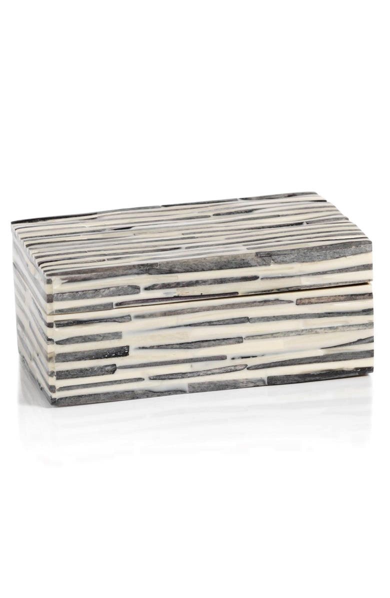 Zodax Sanur Bone Jewelry Box, Main, color,
