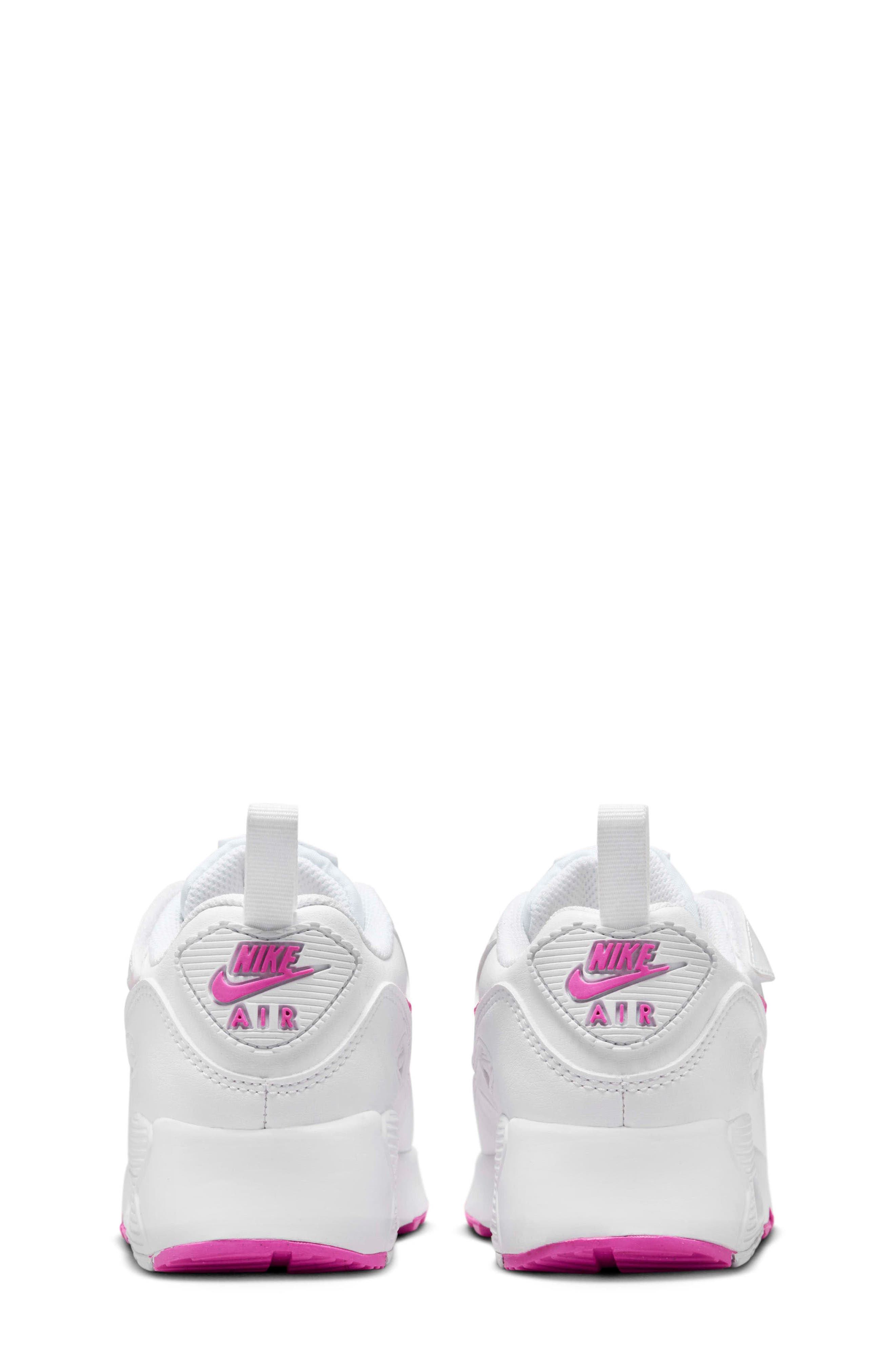 Nike Air Max 90 Easy-On Sneaker, Alternate, color, 101 White/Laser Fuchsia