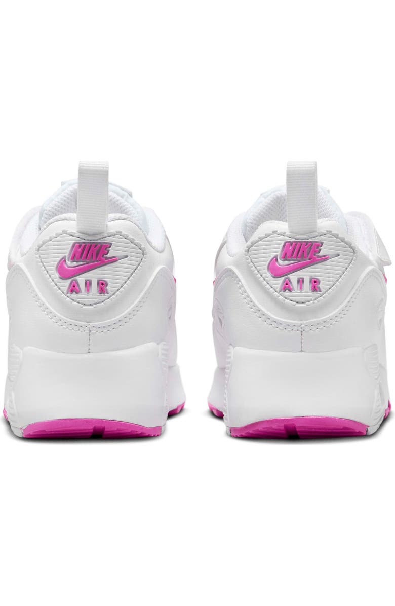 Nike Air Max 90 Easy-On Sneaker, Alternate, color, 101 White/Laser Fuchsia