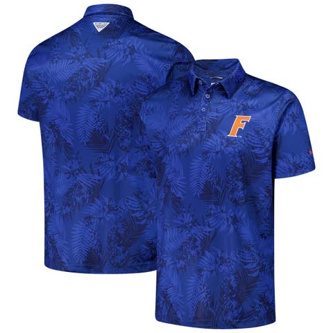 Men's Columbia Royal Florida Gators PFG Super Terminal Tackle™ Omni-Shade™ Bangalows Polo