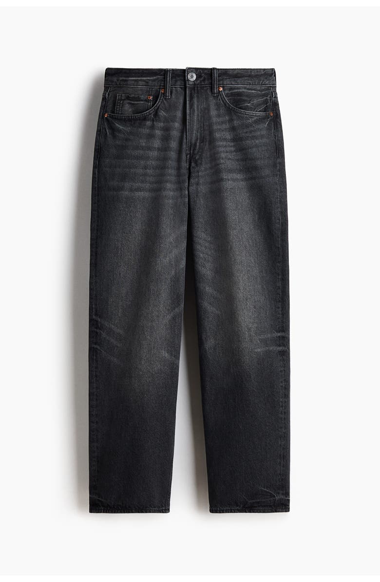 H&M Houston loose jeans, Main, color, Washed Black