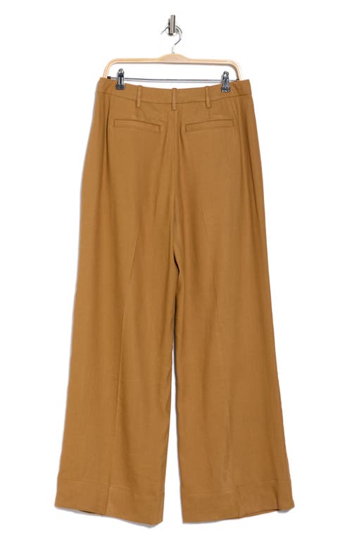 A.l.c . Tommy Ii Pleated Front Linen Blend Pants In Brown