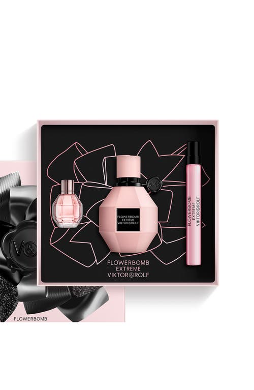 Viktor & Rolf Viktor&rolf Flowerbomb Extreme Eau De Parfum Gift Set In Transparent