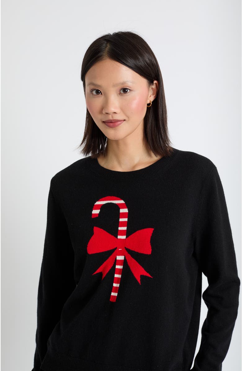 Chinti & Parker Wool-Cashmere Candy Cane Sweater, Main, color, 