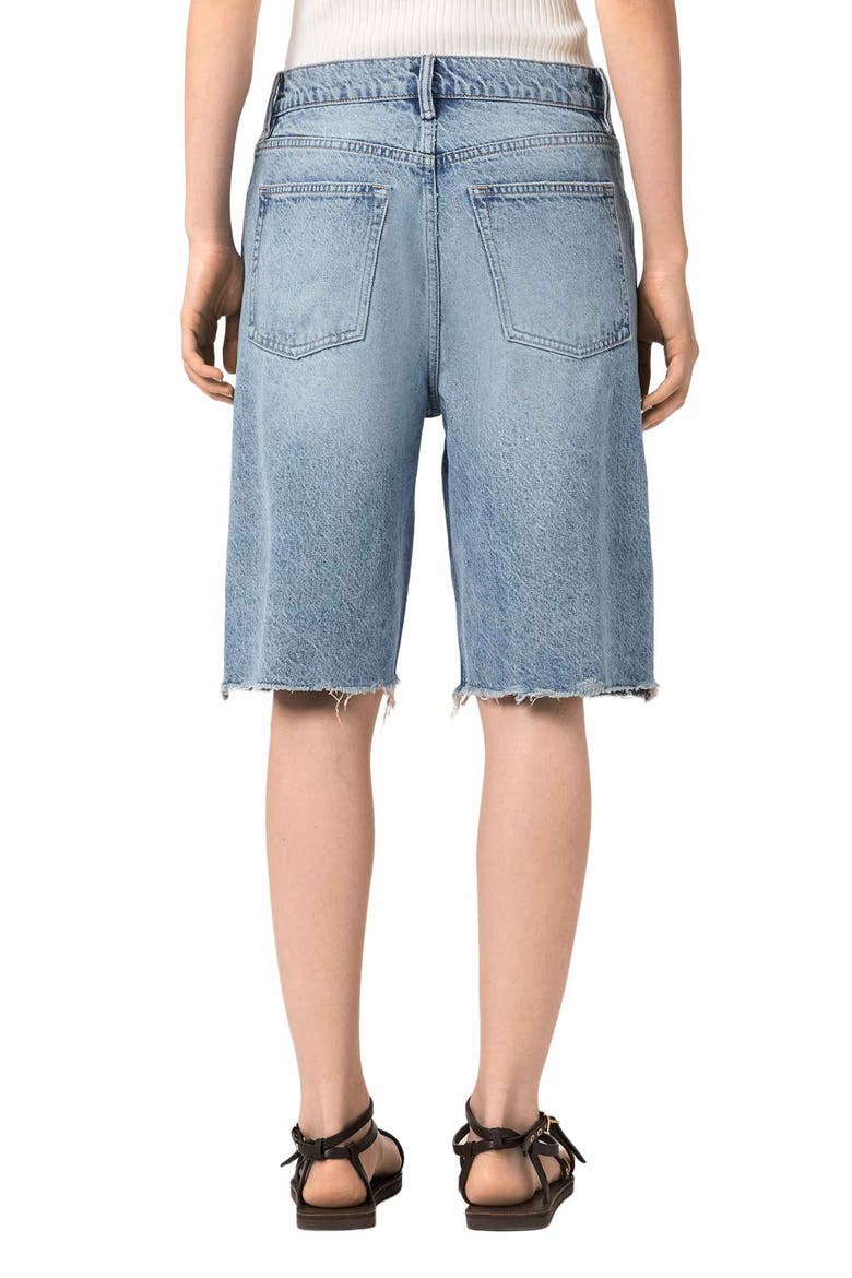 Aki Crossover Denim Shorts, Alternate, color, DESTROY LIGHT BLUE