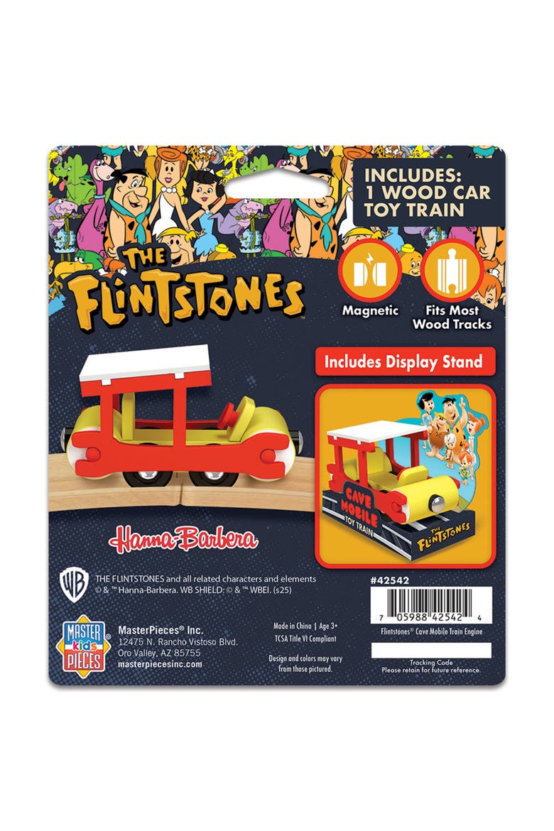 The Flintstones Cave Mobile Wood Train, Alternate, color, Multicolor