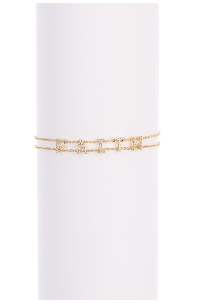 EF Collection Faith Diamond Bracelet, Main, color, 
