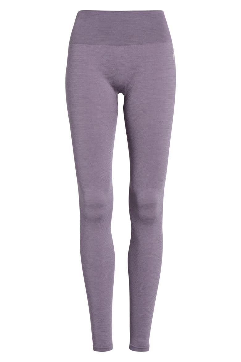 Intraknit All Season Merino Wool Blend Base Layer Leggings, Alternate, color, PURPLE STORM