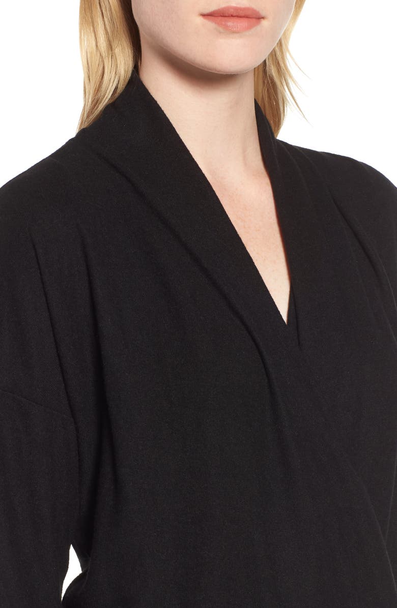 GIBSONLOOK Gibson x Living in Yellow Diana Cozy Knit Wrap Top, Alternate, color, 