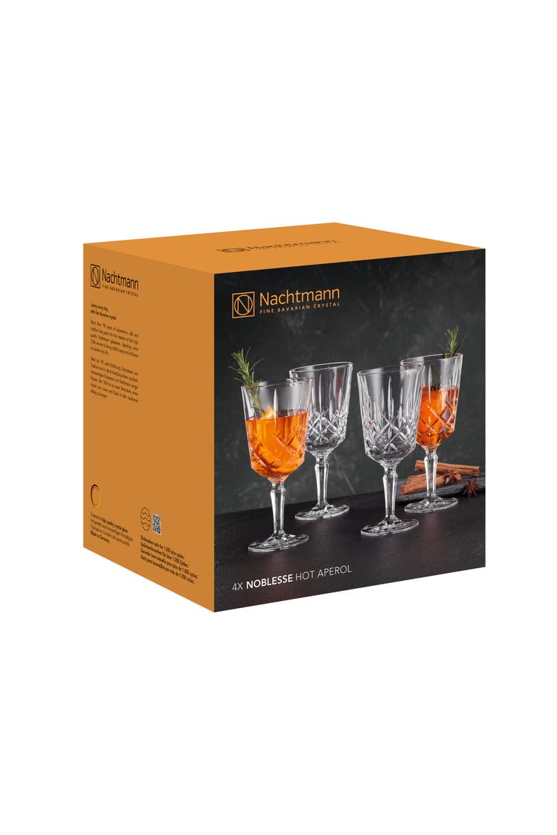 Noblesse Hot Aperol Glasses, Set of 4, Alternate, color, Clear