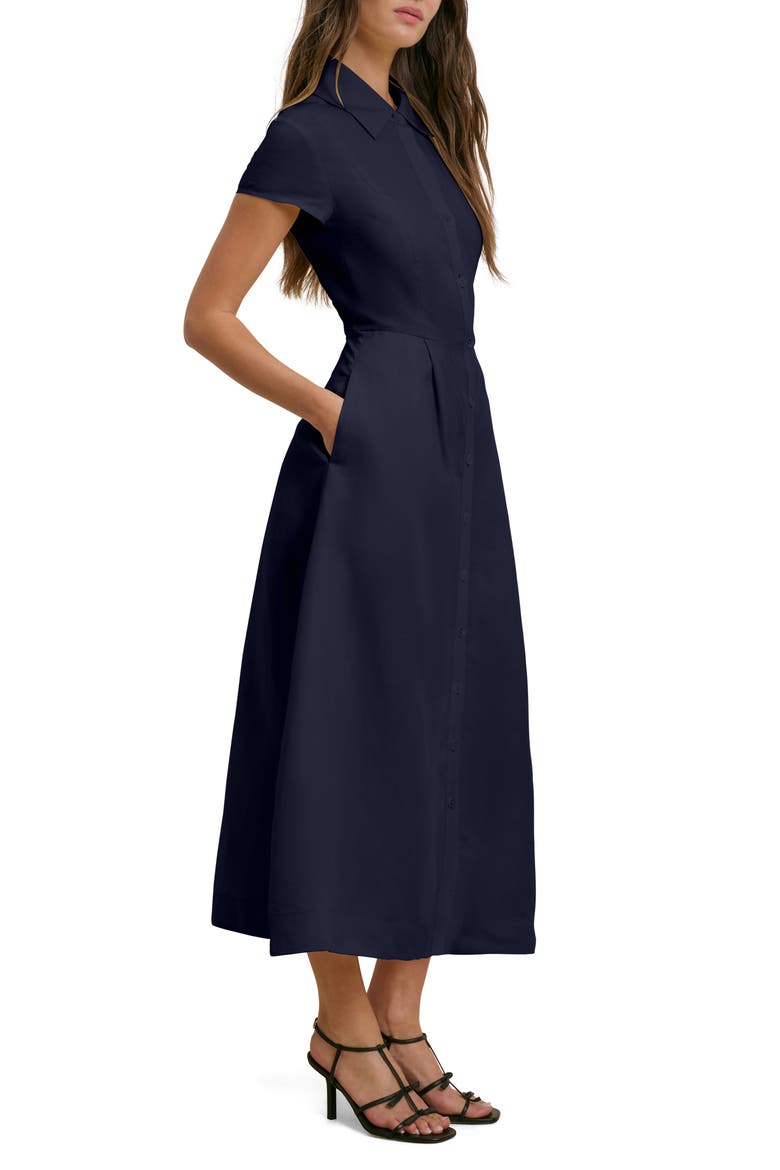 The Sunday Best Maxi Shirtdress, Alternate, color, NAVY