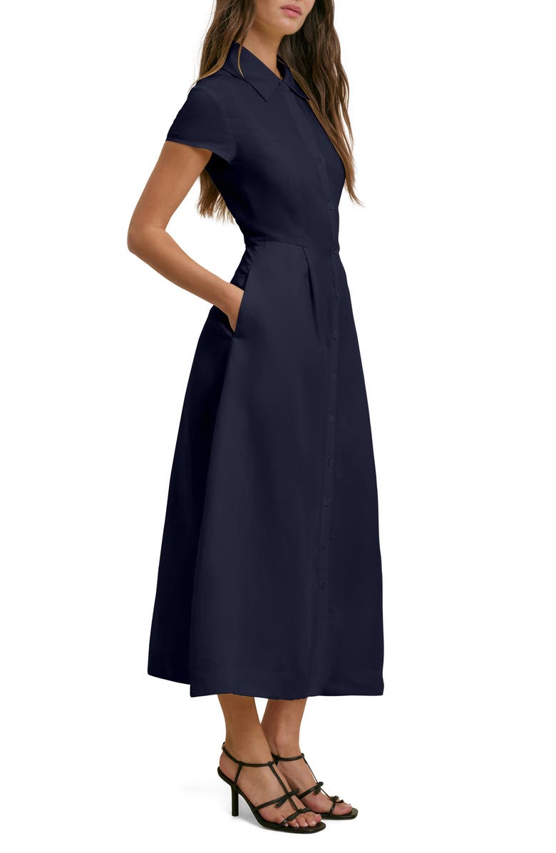 Favorite Daughter The Sunday Best Maxi Shirtdress, Alternate, color, Navy