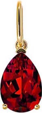 BY ADINA EDEN Colored CZ Pear Charm