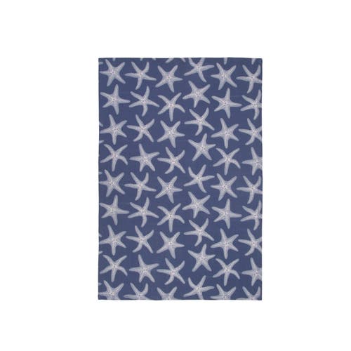 C & F Home C&f Home Calming Seas Starfish Kitchen And Bathroom Graphic Print Hand Towels Set Of 2 In Blue