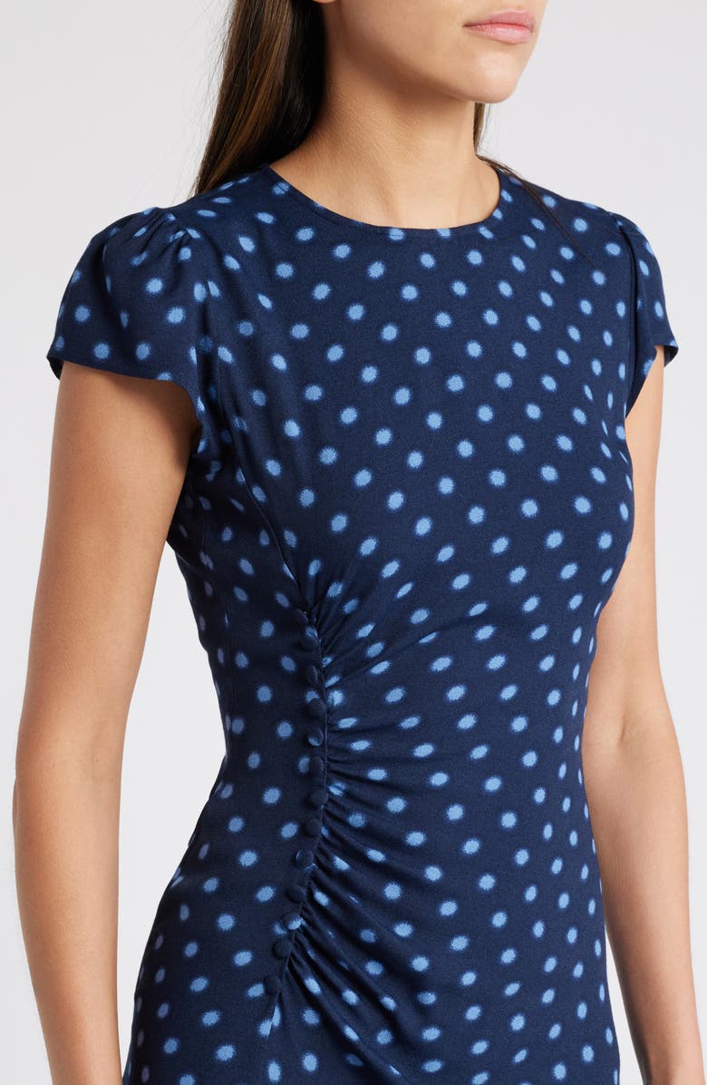 Reformation Frasier Polka Dot Midi Dress, Alternate, color, 