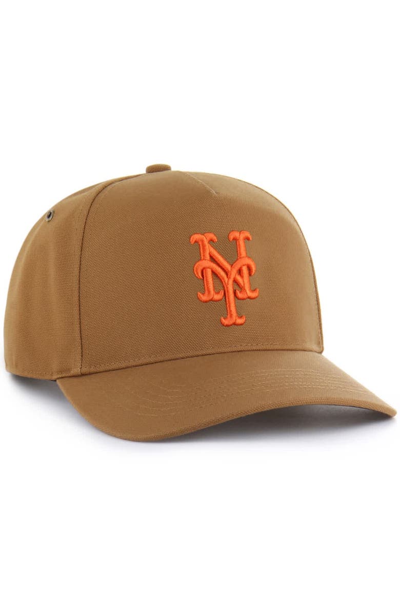 CARHARTT X 47 Men's Carhartt x '47  Brown New York Mets Hitch Adjustable Hat, Alternate, color, Brown