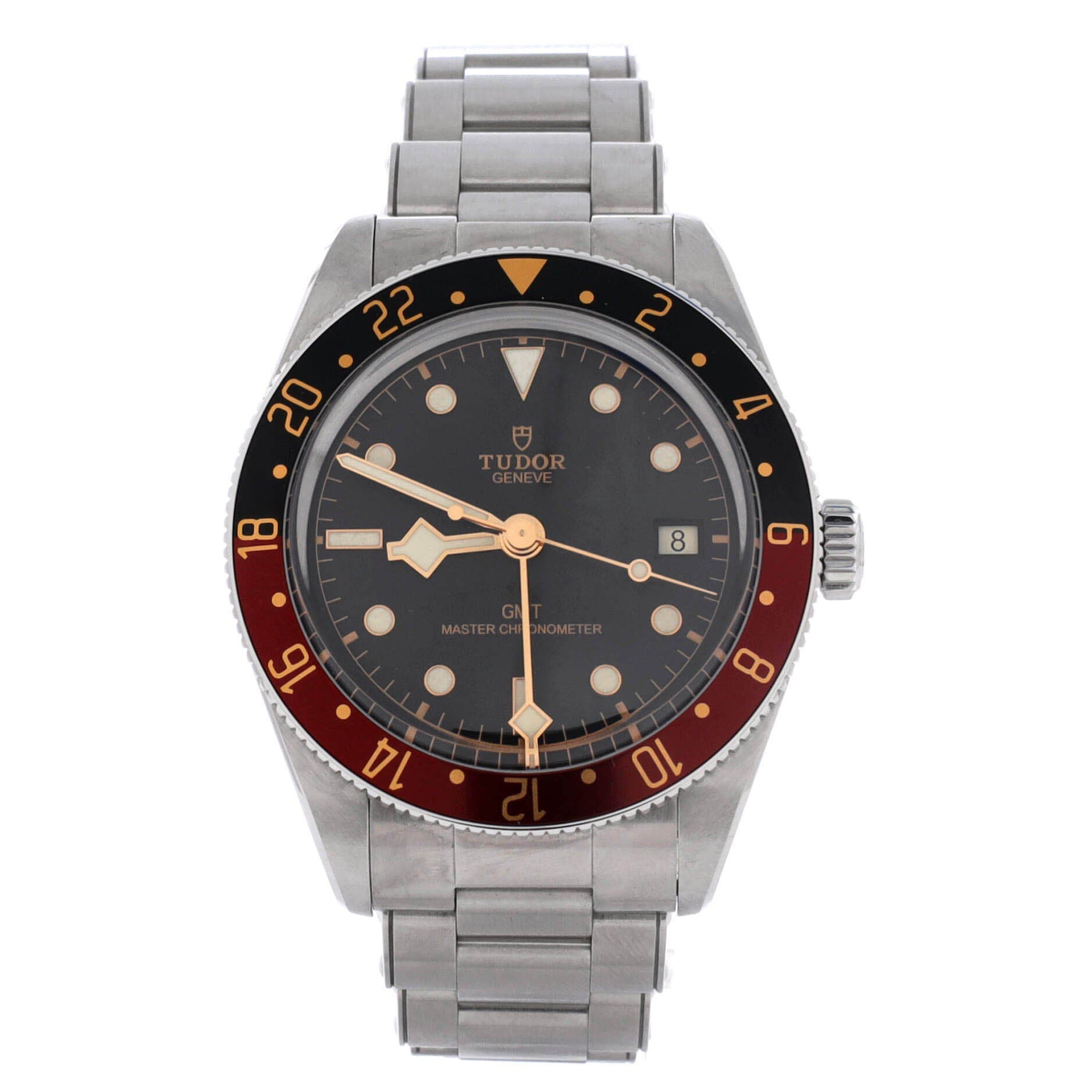 Black Bay 58 GMT Automatic Watch Stainless Steel 39, Main, color, Metallic Silver