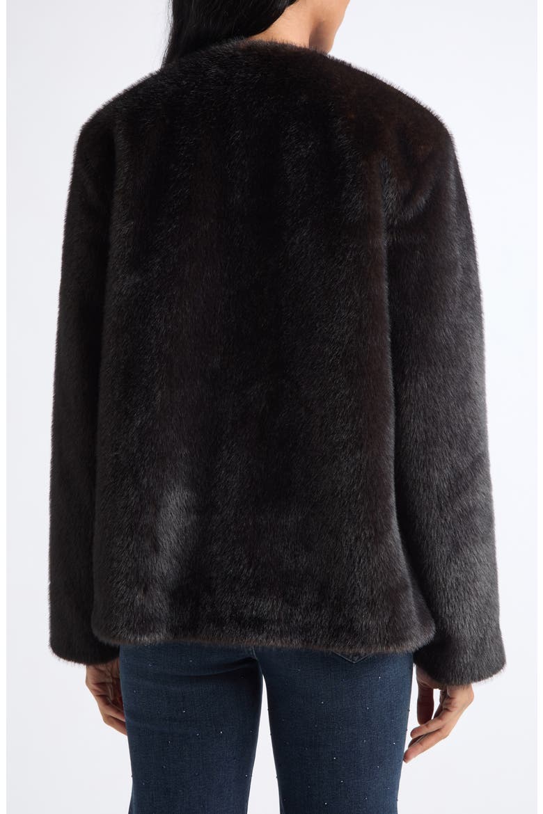 Griselda Faux Fur Coat, Alternate, color, SABLE