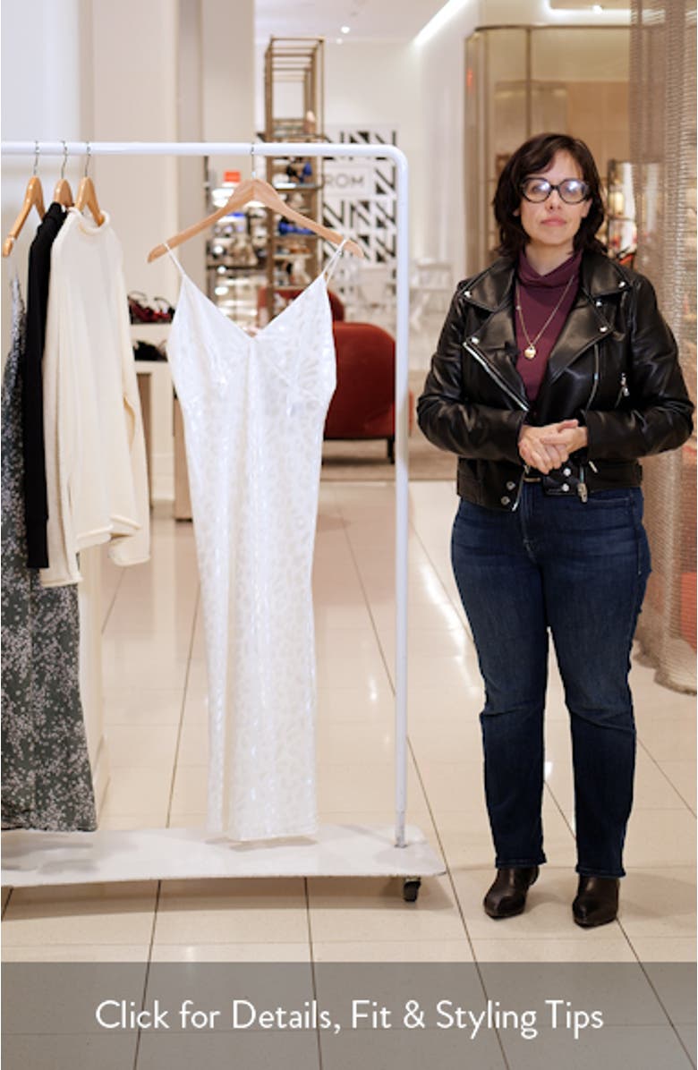 Decadence Leopard Jacquard Satin Chemise, sales video thumbnail