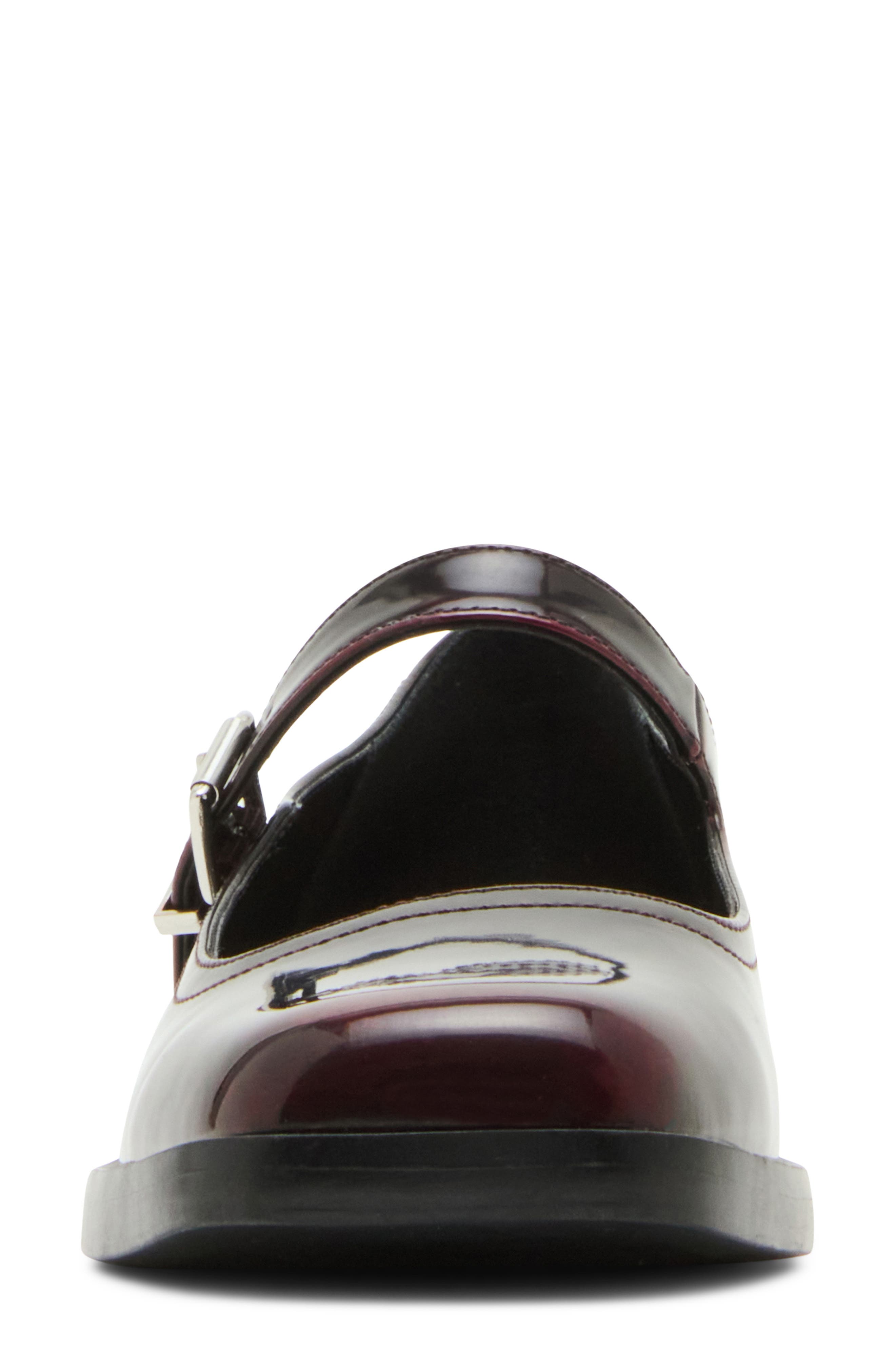 Dominc Mary Jane Flat, Alternate, color, BORDEAUX
