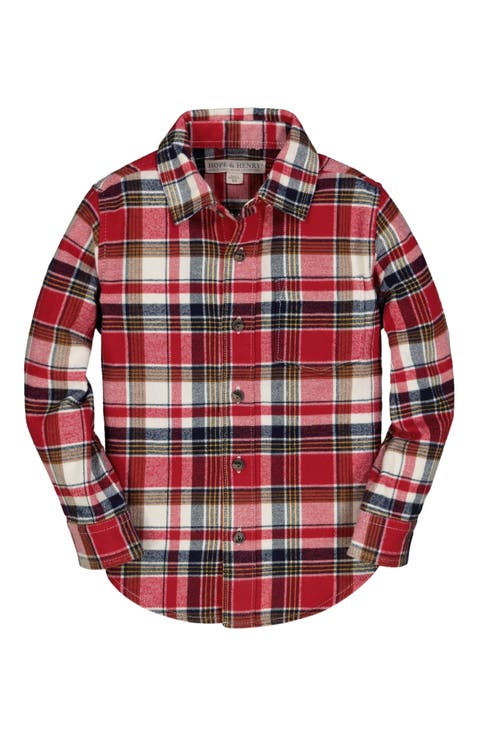 Boys' Organic Flannel Shirt, Kids