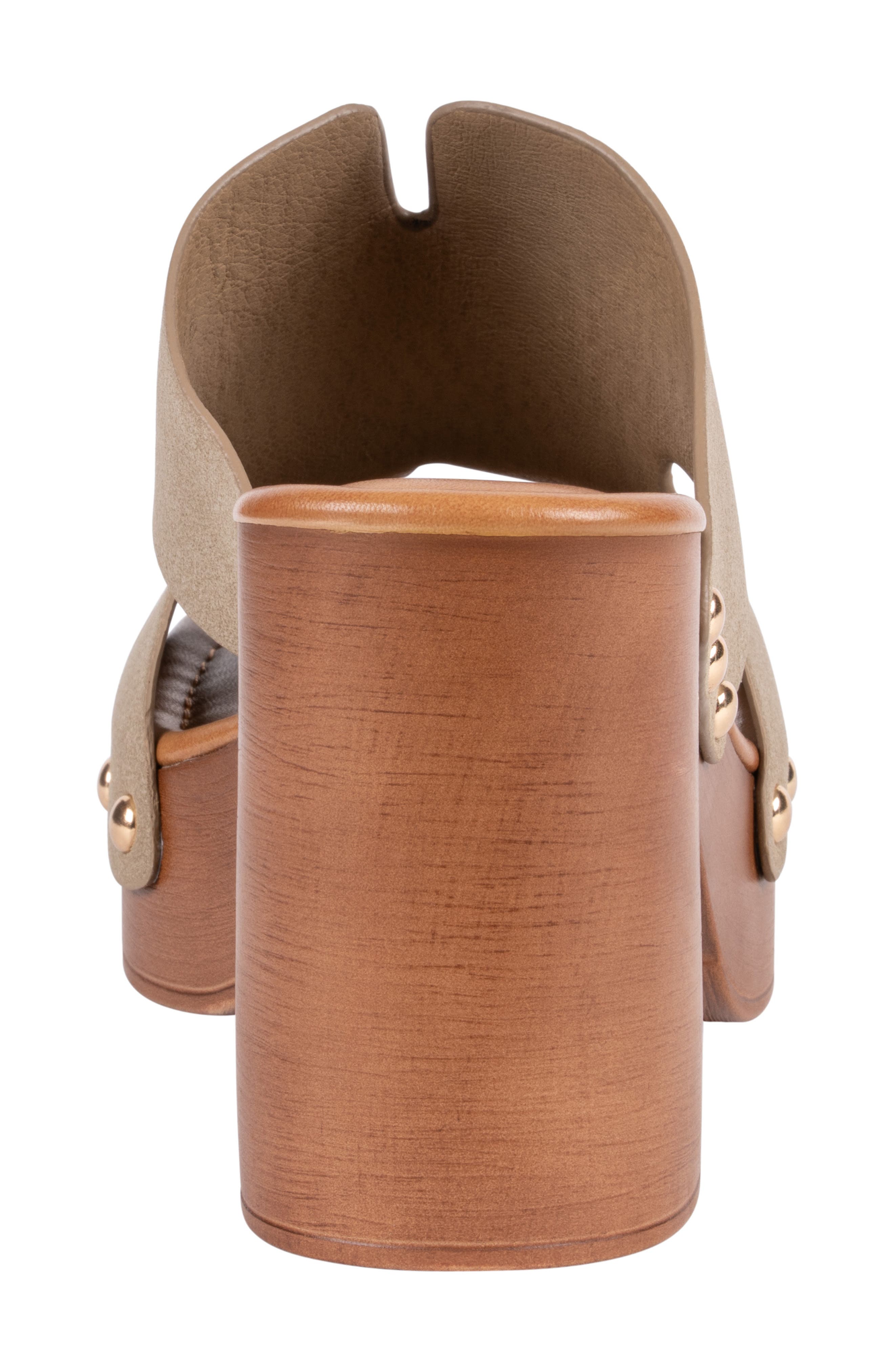 Cocktail Cutout Platform Mule, Alternate, color, KHAKI