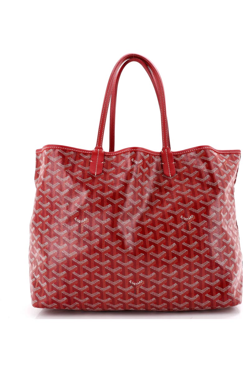 Pre-Owned Goyard Saint Louis Tote Coated Canvas PM, Main, color, Red