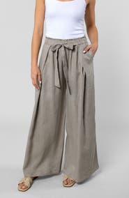 LEISURE LAB Linen Cabana Pant