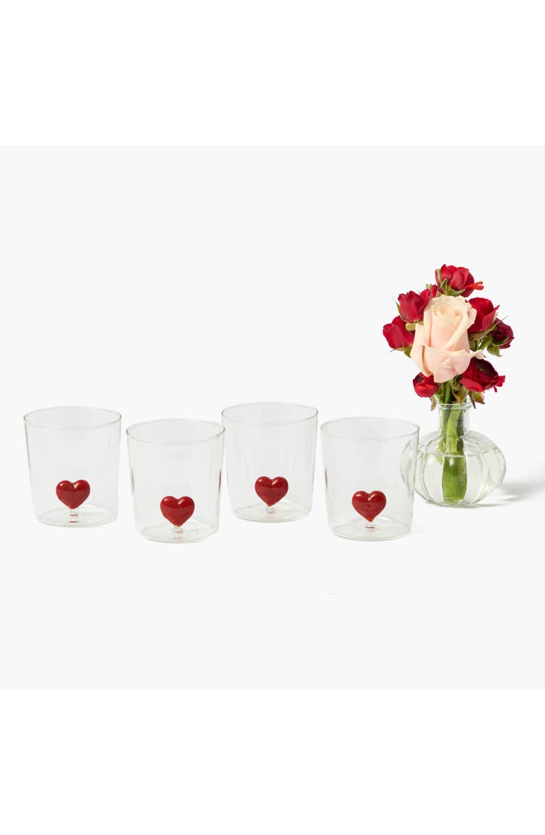 Mrs. Alice Love Heart Glasses, Alternate, color, Red