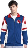 STARTER Men's Starter Royal/Red Texas Rangers Contender Tricot Full-Zip Track Jacket