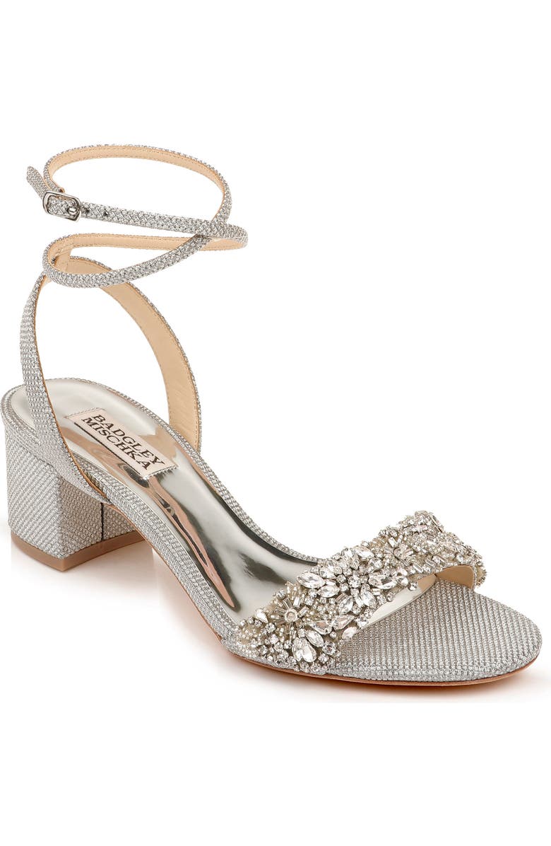 Badgley Mischka Collection Badgley Mischka Jada Embellished Sandal, Main, color,