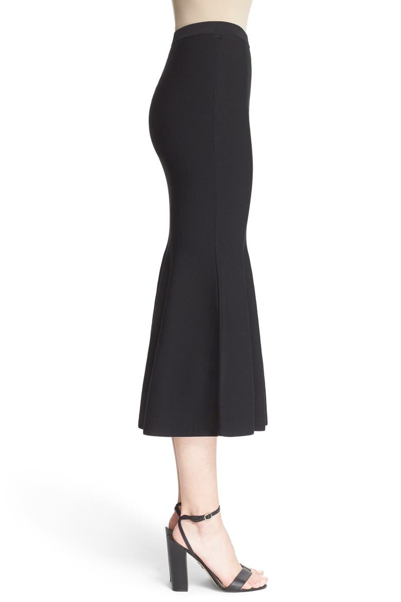 Double Face Reversible Midi Skirt, Alternate, color, BLACK/ BLUSH