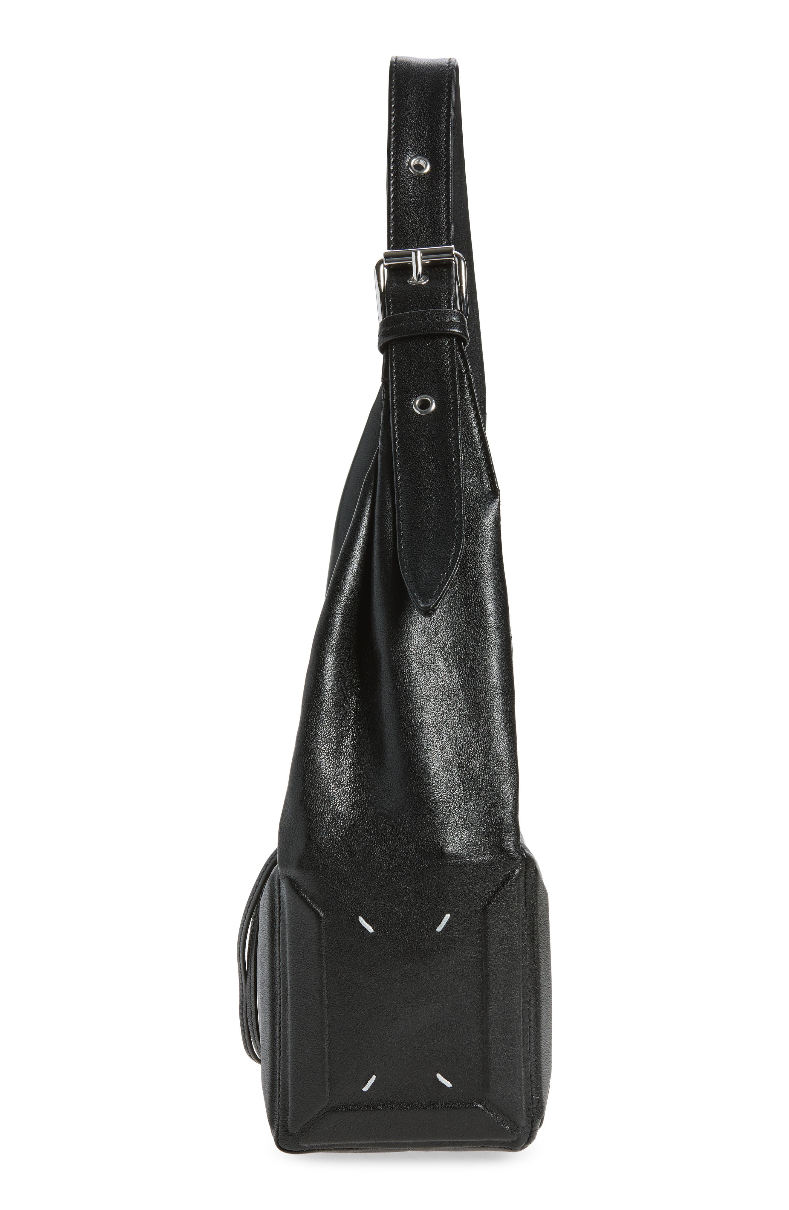 Medium East/West Box Bag, Alternate, color, BLACK
