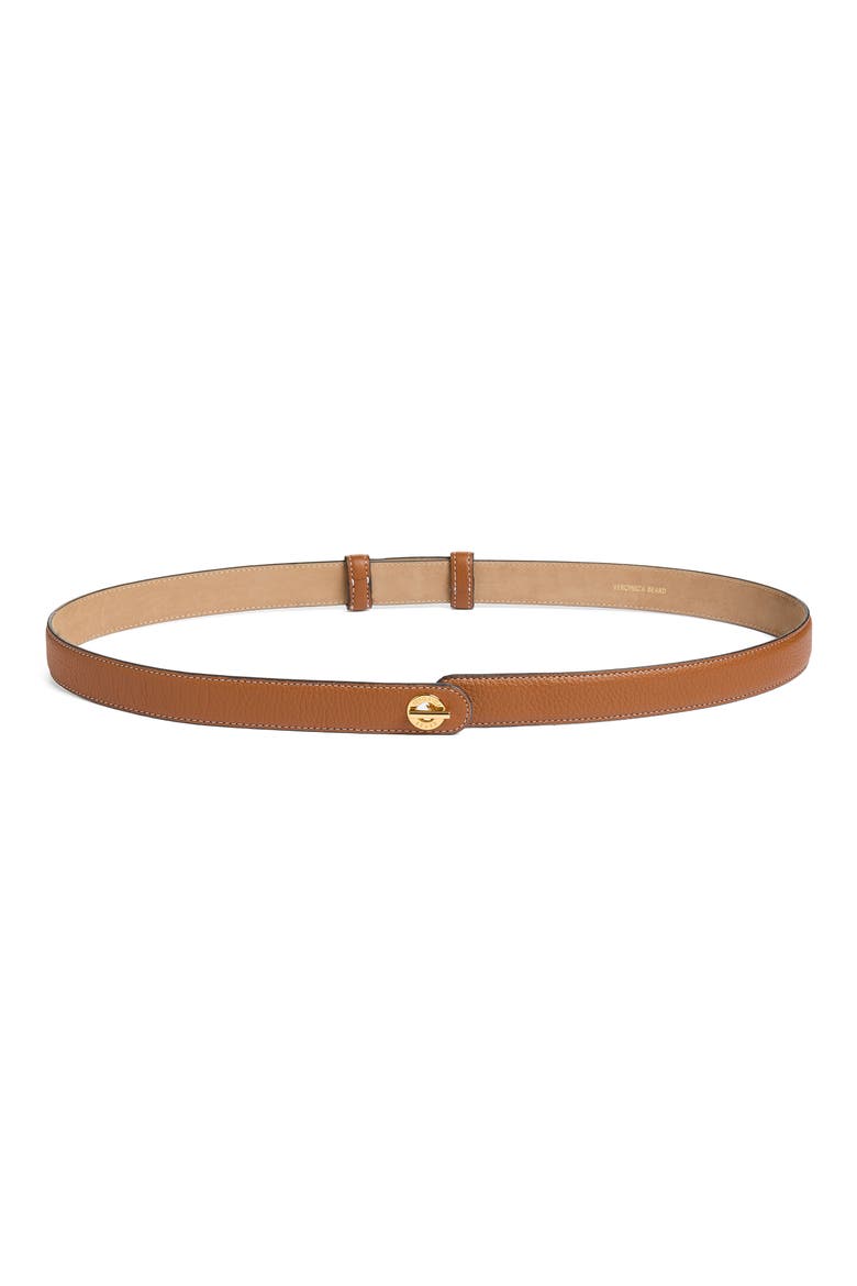 Anchor Leather Belt, Main, color, HAZELWOOD