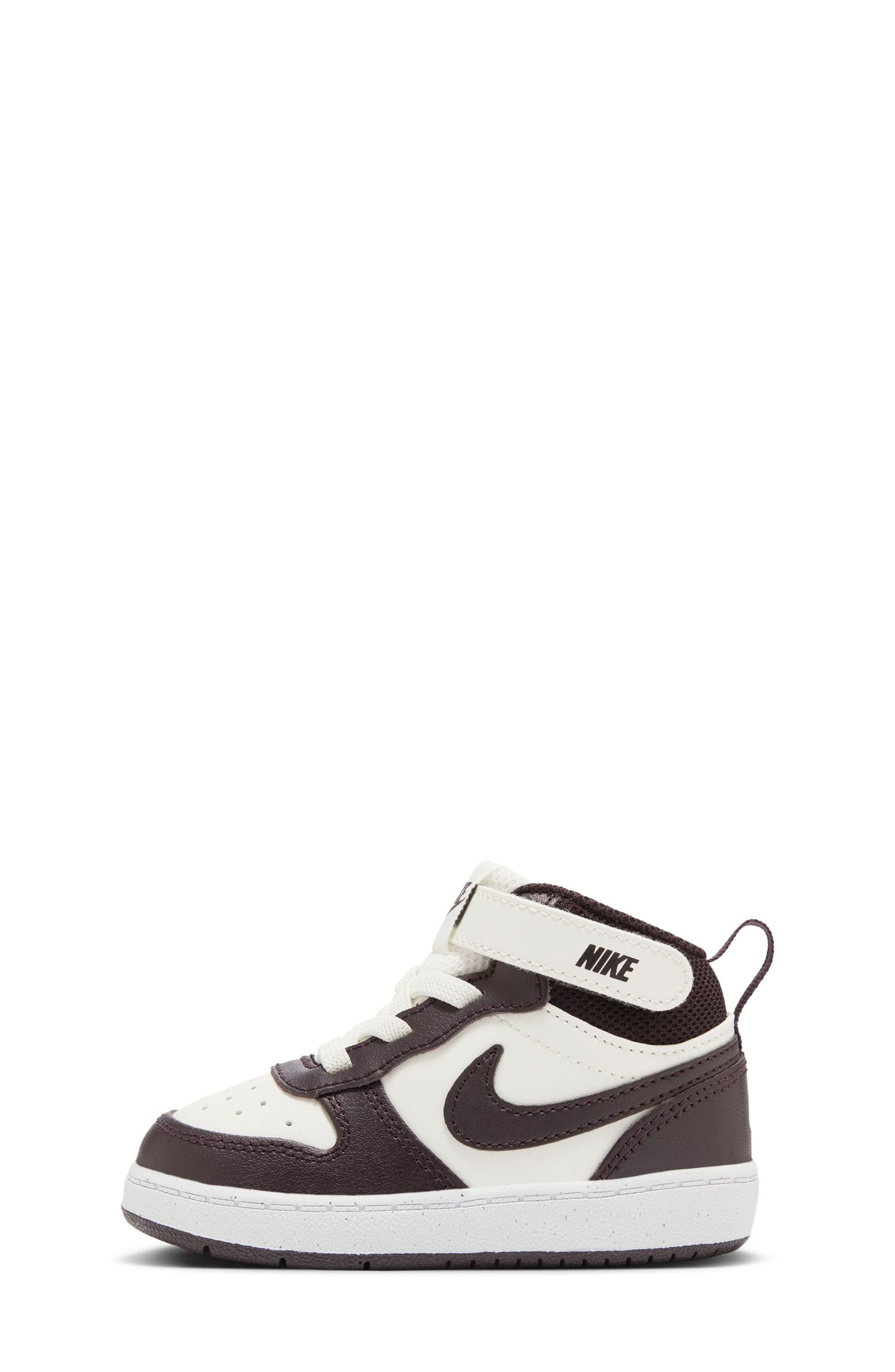 Kids' Court Borough Mid 2 Sneaker, Alternate, color, SAIL/ BURGUNDY ASH/ WHITE