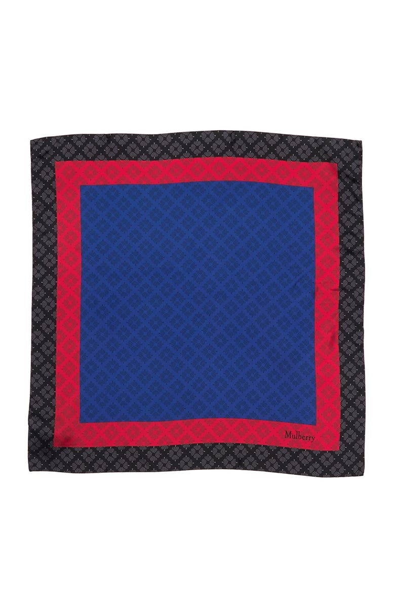 Mulberry Square Silk Scarf, Alternate, color,