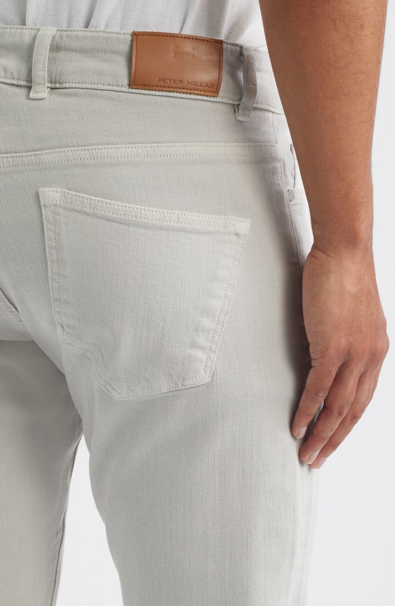 Peter Millar Crown Crafted Fairfield Garment Dye Tailored Fit Jeans, Alternate, color, Light Grey