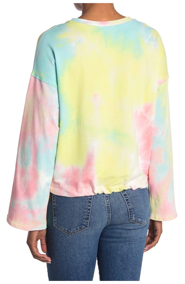 14th & Union Tie Dye Drawstring Sweatshirt, Alternate, color,