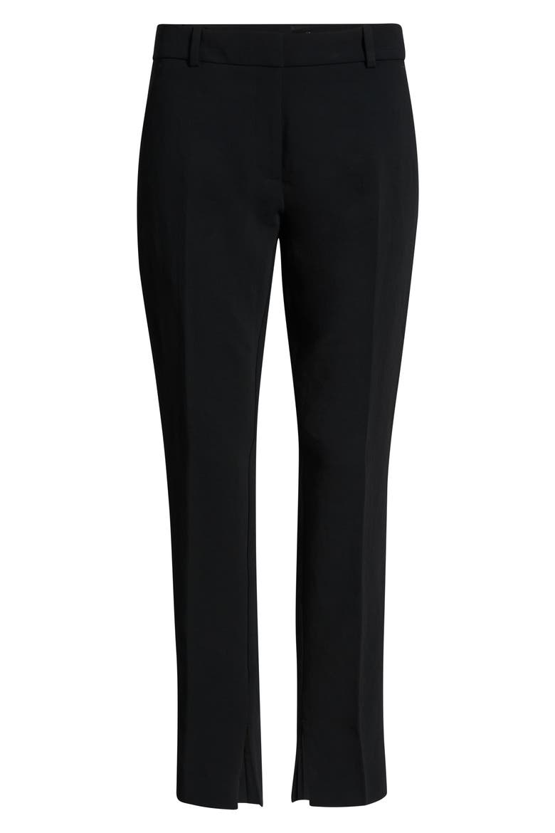 Curator Crepe Slim Trousers, Alternate, color, BLACK